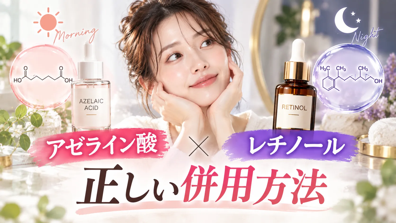 アゼライン酸　レチノール　正しい併用方法